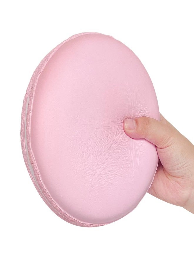 funnysquee Gaint Macaron Slow Rising Squishies,Jumbo Squishys Birthday Gift for Kids, Stress Relief Kawaii Squishie Toys (Pink) - Image 5